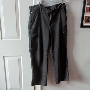 Gap Women's Black Cargo Jeans